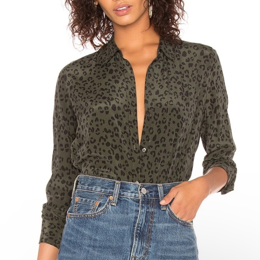 Rails 100% Silk Buttoned Down Shirt Kate Blouse I… - image 1